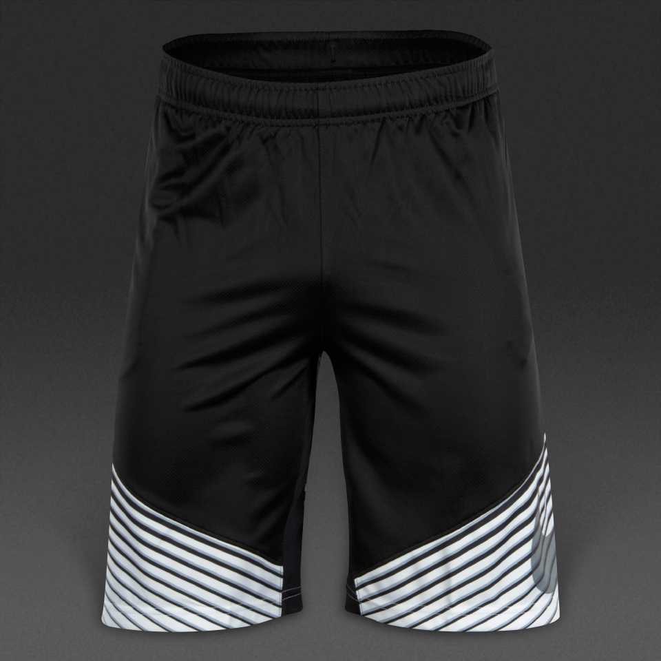 Nike Elite Performance Basketball Shorts Black/White/Wolf Grey/Metallic Silver for Boys
